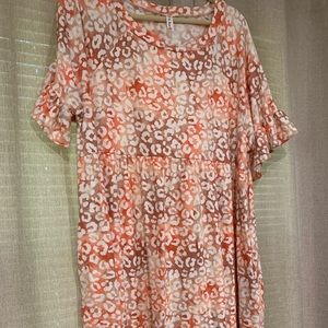 Multi colored leopard dress